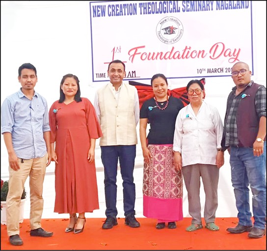 Invitees and staffs of NCTS during the foundation day held on March 10. (Photo Courtesy:  New Creation Theological Seminary)